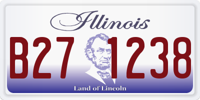 IL license plate B271238