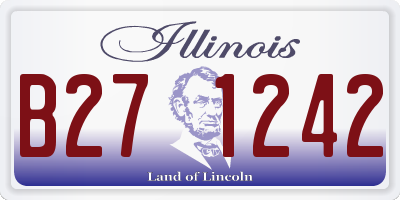 IL license plate B271242