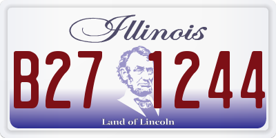 IL license plate B271244