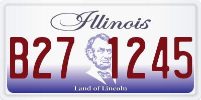 IL license plate B271245