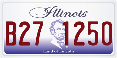 IL license plate B271250