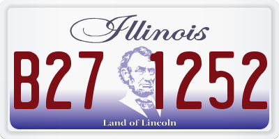 IL license plate B271252