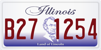 IL license plate B271254