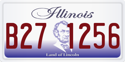 IL license plate B271256