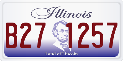 IL license plate B271257
