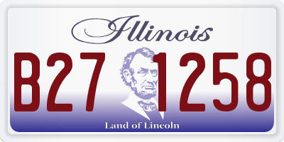 IL license plate B271258
