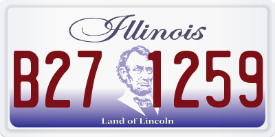 IL license plate B271259