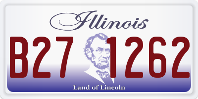 IL license plate B271262