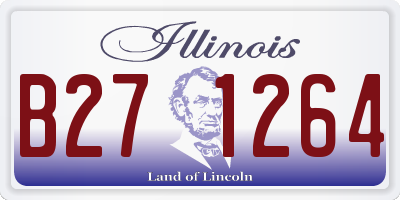 IL license plate B271264
