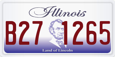 IL license plate B271265