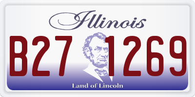 IL license plate B271269