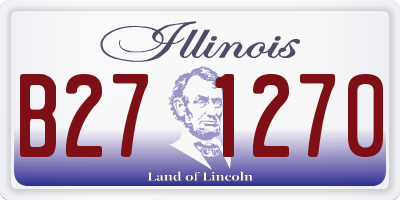 IL license plate B271270