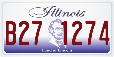 IL license plate B271274