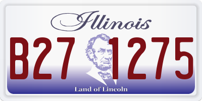 IL license plate B271275