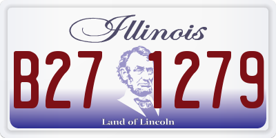IL license plate B271279