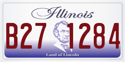 IL license plate B271284