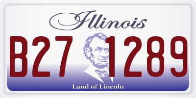 IL license plate B271289