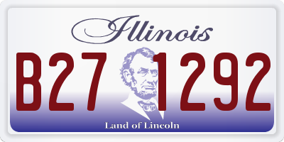 IL license plate B271292