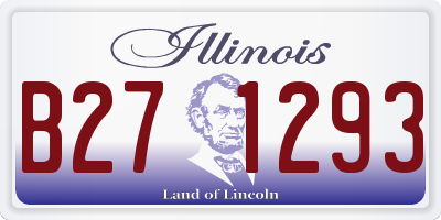 IL license plate B271293