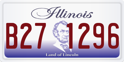 IL license plate B271296