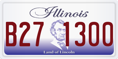 IL license plate B271300
