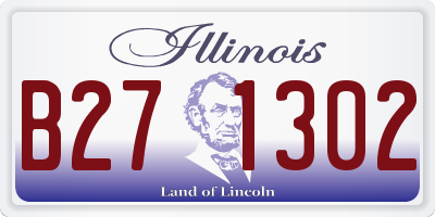 IL license plate B271302