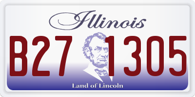 IL license plate B271305
