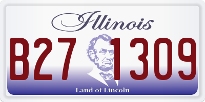 IL license plate B271309