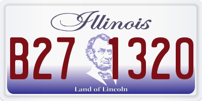 IL license plate B271320