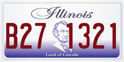 IL license plate B271321