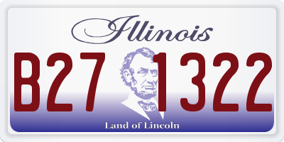 IL license plate B271322