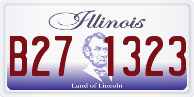 IL license plate B271323
