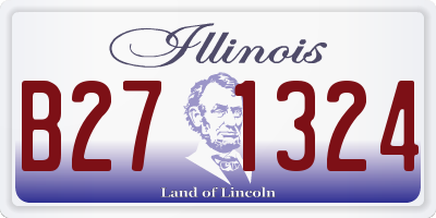 IL license plate B271324