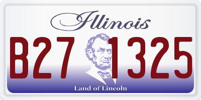IL license plate B271325