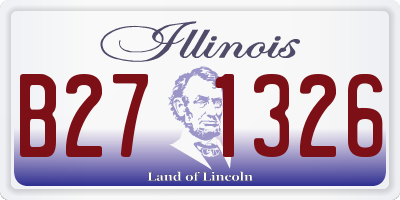 IL license plate B271326
