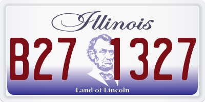 IL license plate B271327