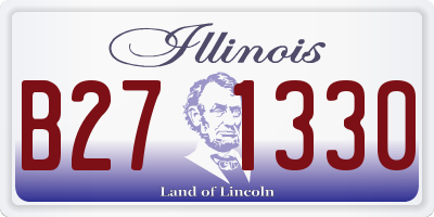 IL license plate B271330