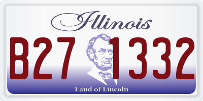 IL license plate B271332