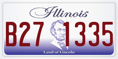 IL license plate B271335