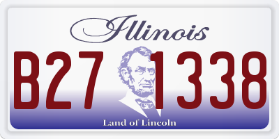 IL license plate B271338