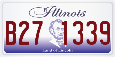 IL license plate B271339