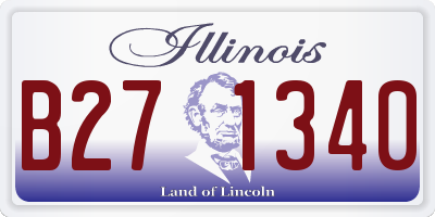 IL license plate B271340
