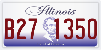 IL license plate B271350