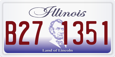 IL license plate B271351