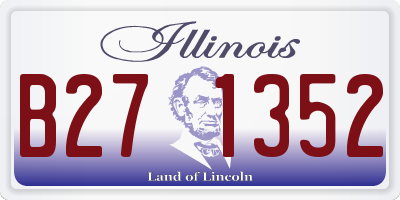 IL license plate B271352