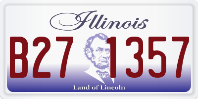 IL license plate B271357