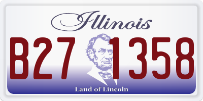 IL license plate B271358