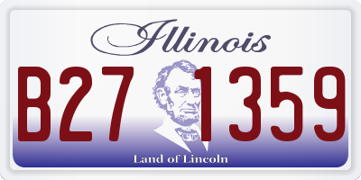 IL license plate B271359