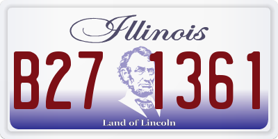 IL license plate B271361