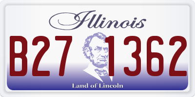 IL license plate B271362